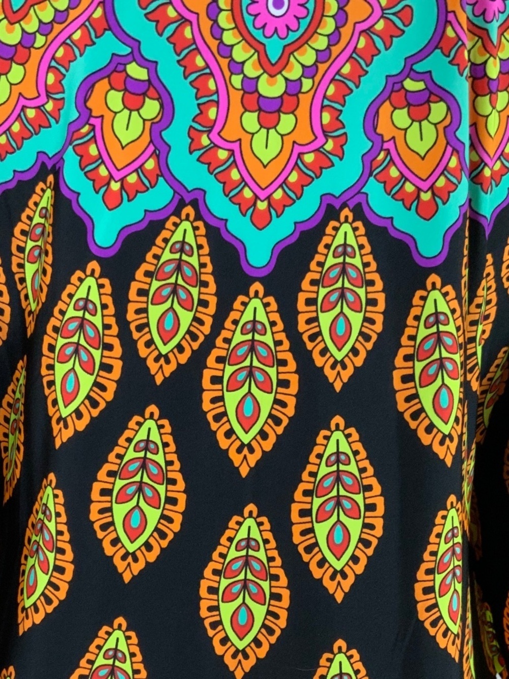 Trina Turk Moroccan Tunic Swim Cover Up Vacation Resortwear Mini Dress Large - Picture 9 of 13